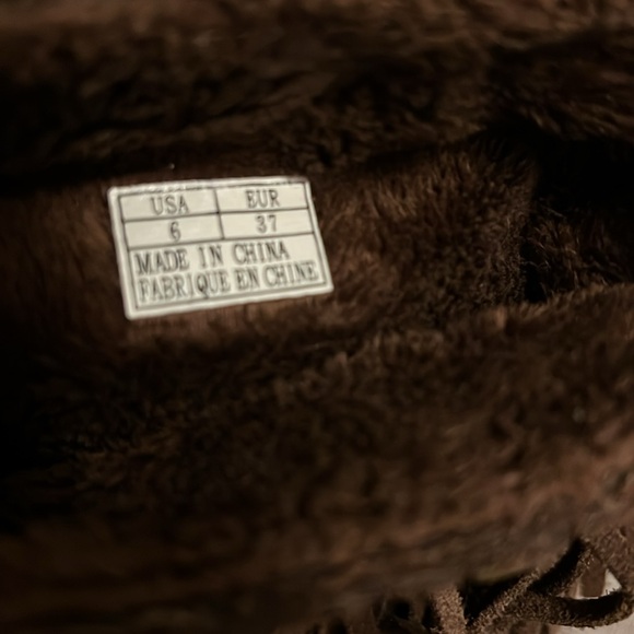 Sanuk Women’s “Dream Catcher” suede fringe booties size 6 - Picture 5 of 6